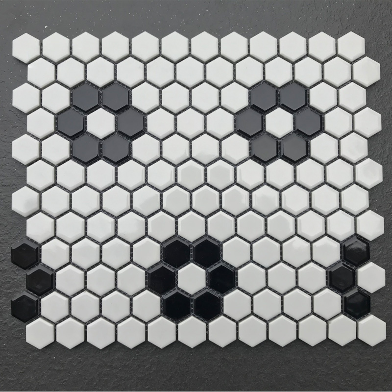 hexagon flower  mosaic